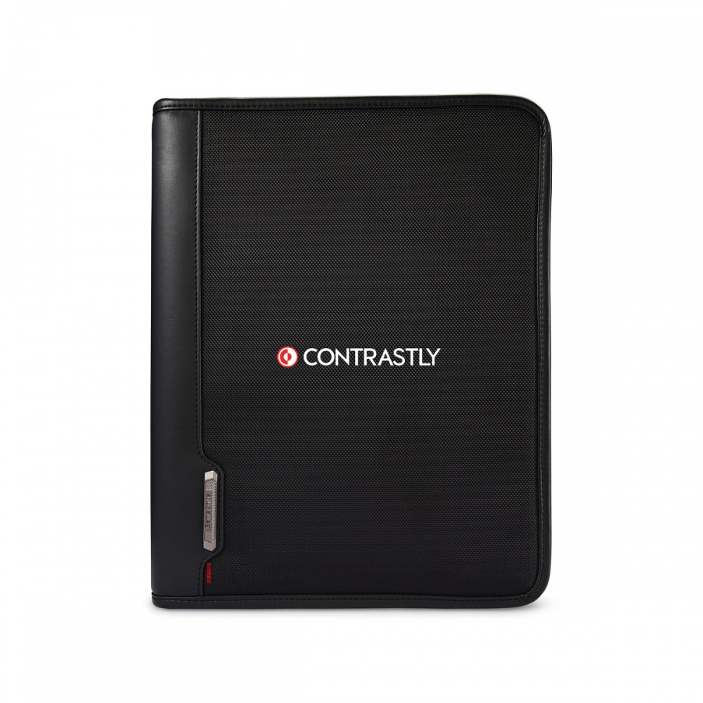 Samsonite Xenon Business 3 Ring Padfolio - Black Custom Imprinted Samsonite Xenon Business 3 Ring Padfolio - Black Custom Imprinted