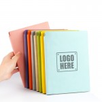 Soft Touch PU Leather Cover Travel Notebook(6.2" x 8.3") Logo Printed