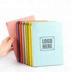 Soft Touch PU Leather Cover Travel Notebook(6.2" x 8.3") with Logo