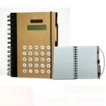 Logo Branded Spiral Notepad with 8 Digits Solar Calculator