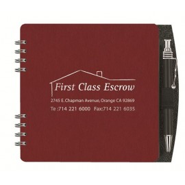 Custom 5" Classic Square Journal w/50 Sheets & Pen