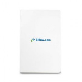 Logo Branded Moleskine Volant Ruled Large Journal - White