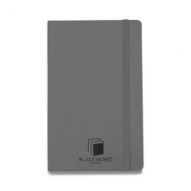 Moleskine Hard Cover Ruled Large Notebook - Slate Grey with Logo