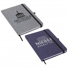 Twill Heathered Journal with Logo