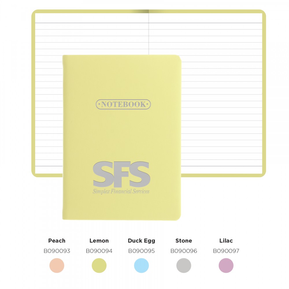 Custom Imprinted Letts of London Pastel Pocket Notebook Custom Imprinted Letts of London Pastel Pocket Notebook