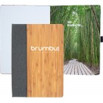 Bamboo Journal w/Full-Color Tip-In Page (5.5"x8.25") with Logo