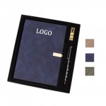 Custom 3 Pieces Notebook And Flash Drive Pen Gift Set