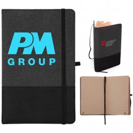 rPET Two Tone Journal with Recycled Kraft Paper (Factory Direct - 10-12 Weeks Ocean) with Logo