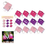 Logo Branded 2.25" Tall x 1.75" Miniature Note Book Keychains with 100 Unlined Pages