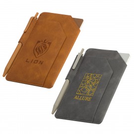 Custom Protege Mini Notebook With Pen & Front Pocket