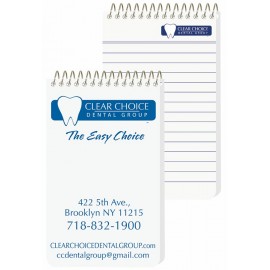 Poly Pocket Coil Notebook (2 7/8"x4") with Logo