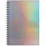 Holographic Rainbow Journal Medium NoteBook (7"x10") with Logo