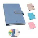 Logo Branded Office Use Creative Sticky Notes Notebook With Pen