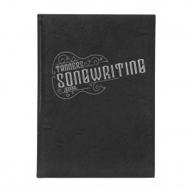 7" x 9" Black/Silver Leatherette Journal with Logo