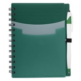 Customized Tri-pocket Notebook & Pen