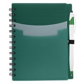 Custom Tri-pocket Notebook & Pen