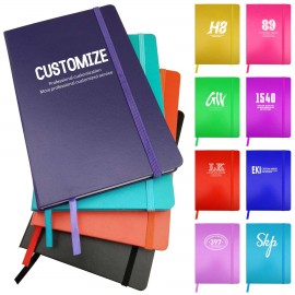 Classic Notebook with Straps with Logo  Classic Notebook with Straps with Logo