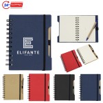 Environmental Spiral Notebook & Pen Set with Logo