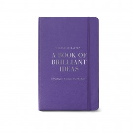 Moleskine Hard Cover Ruled Large Notebook - Brilliant Violet with Logo