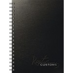 TexturedMetallic Journals Medium NoteBook (7"x10") with Logo