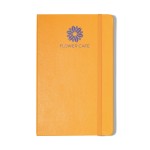 Custom Imprinted Moleskine Hard Cover Ruled Large Notebook - Orange Yellow