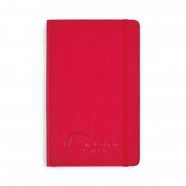 Custom Imprinted Moleskine Soft Cover Ruled Large Notebook - Scarlet Red