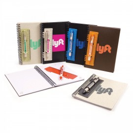 Customized Bamboo X Coffee Recycled Journal/Pen Combo  Customized Bamboo X Coffee Recycled Journal/Pen Combo