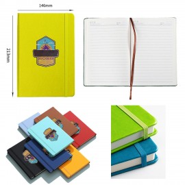 A5 Full Color Leather Notebook 80 Sheets with Logo