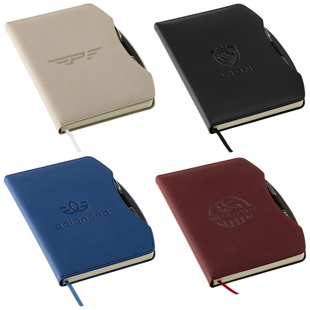 Arc Hardcover Journal with Pen with Logo Arc Hardcover Journal with Pen with Logo