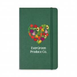 Custom Moleskine Hard Cover Ruled Large Notebook - Myrtle Green