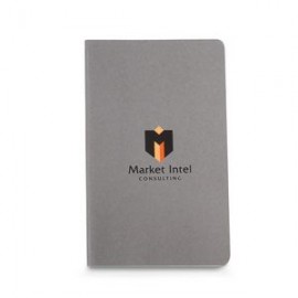 Moleskine Cahier Ruled Large Journal - Pebble Grey with Logo  Moleskine Cahier Ruled Large Journal - Pebble Grey with Logo
