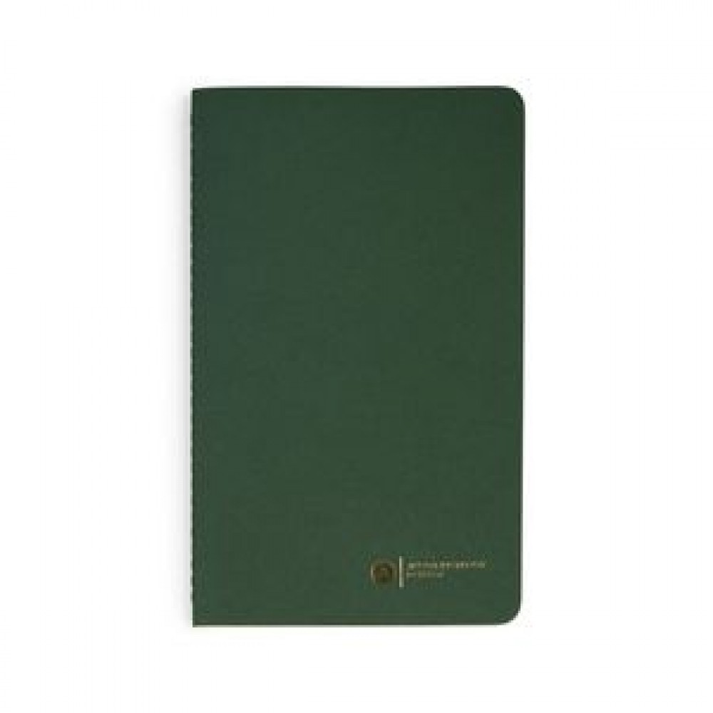 Moleskine Cahier Ruled Large Journal - Myrtle Green Custom Imprinted Moleskine Cahier Ruled Large Journal - Myrtle Green Custom Imprinted