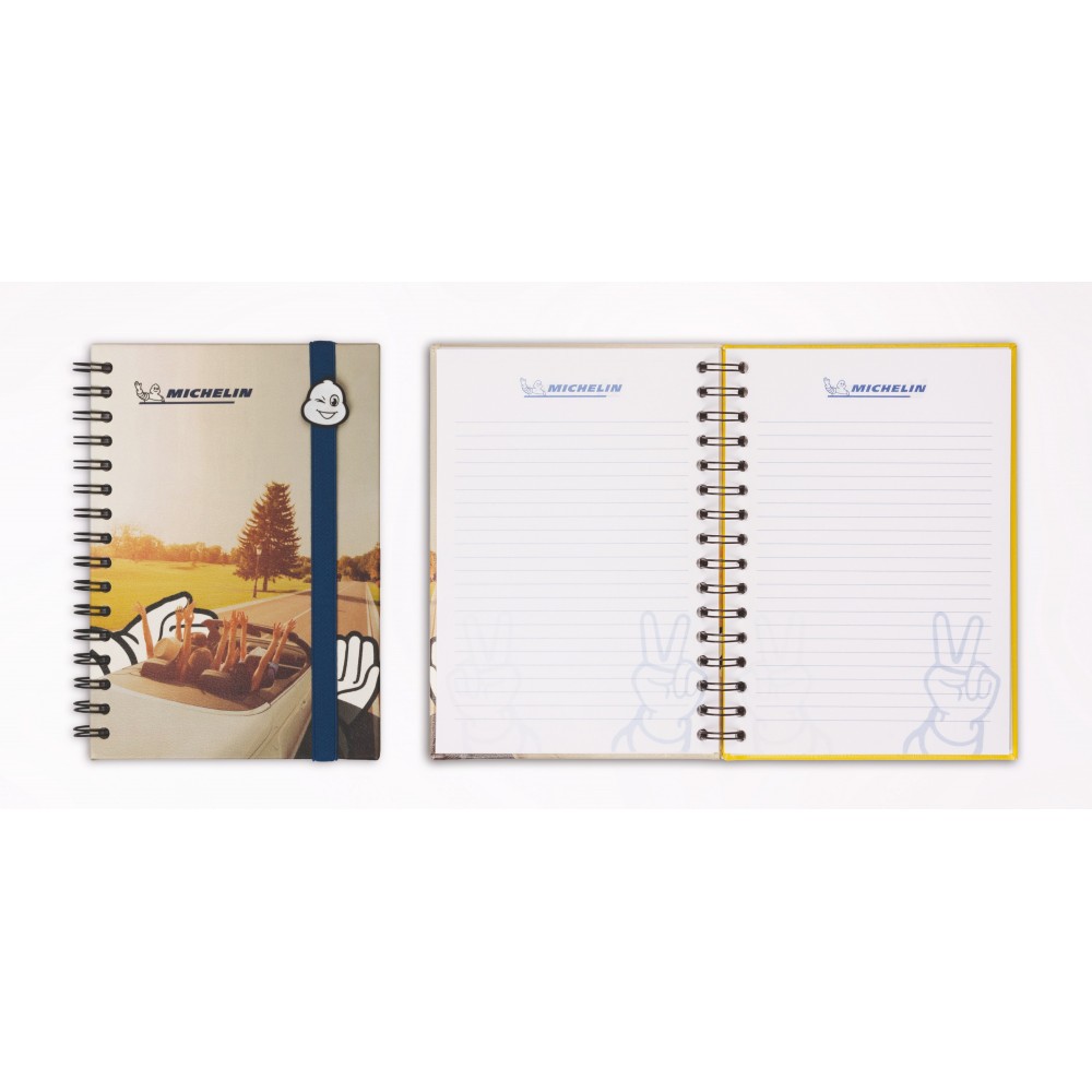 Skin A5 Pic Full Cover Printed Notebook (6"x8")- WIRED BOUND - includes branded pages with Logo