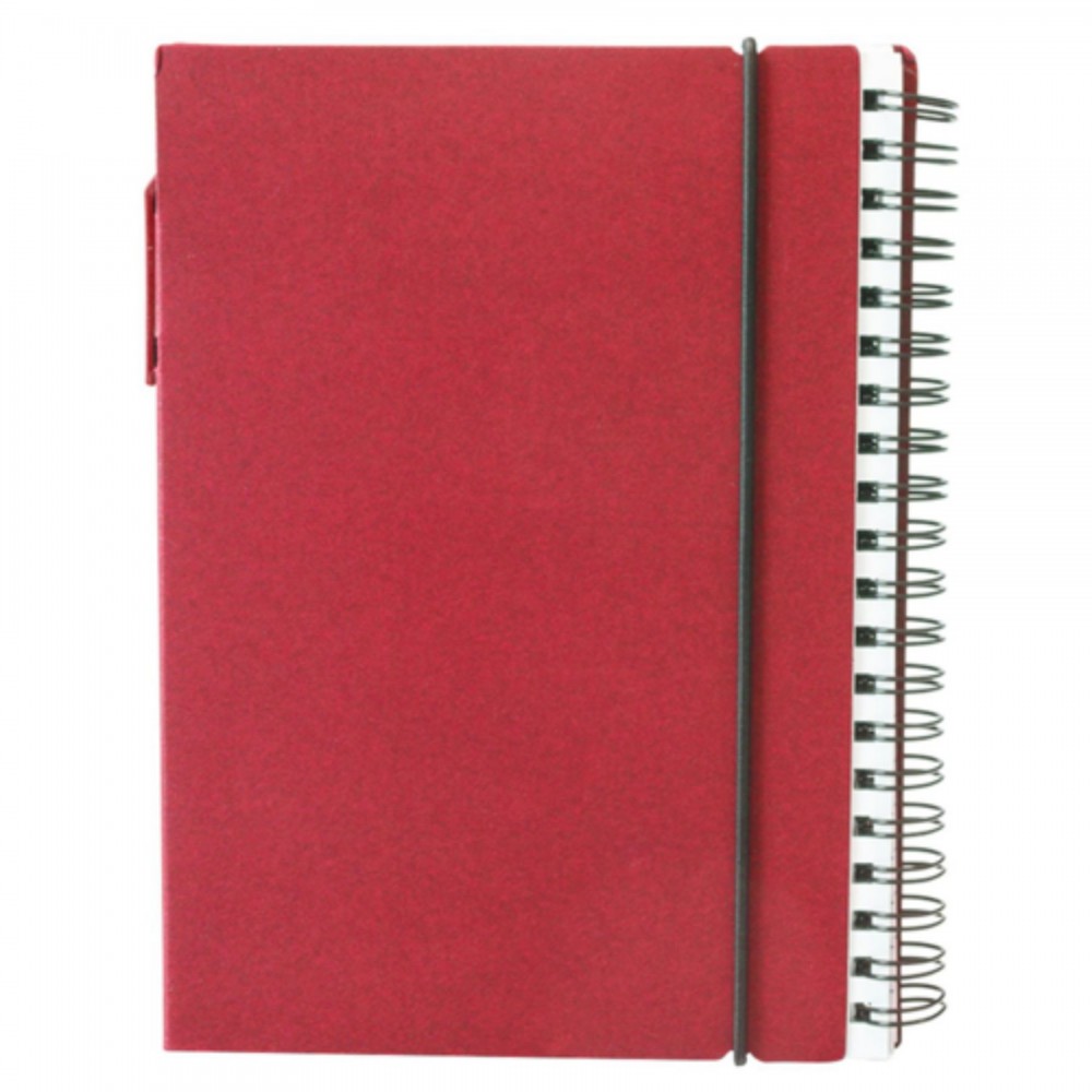 Customized 5.5 x 7 in Spiral Notebook with Elastic Closure
