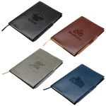 Conclave Refillable Leatherette Journal with Pen with Logo