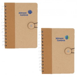 Logo Branded Two-Tone Kraft Notebook