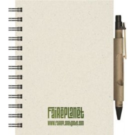 Customized EcoBooks EcoNotes NotePad w/EcoPort & Pen (5"x7")