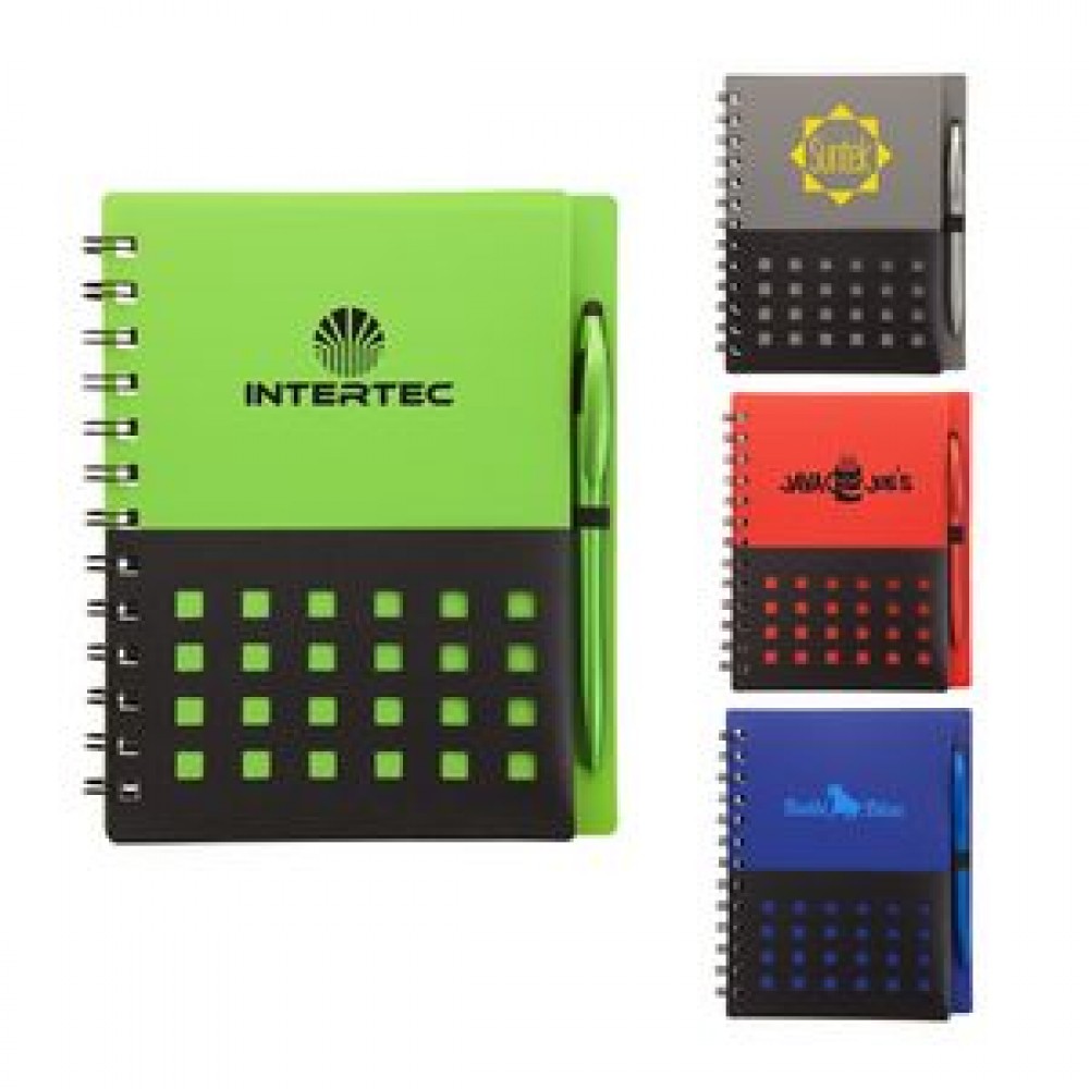 Custom Imprinted Tonga Junior Notebook & Stylus Pen Custom Imprinted Tonga Junior Notebook & Stylus Pen