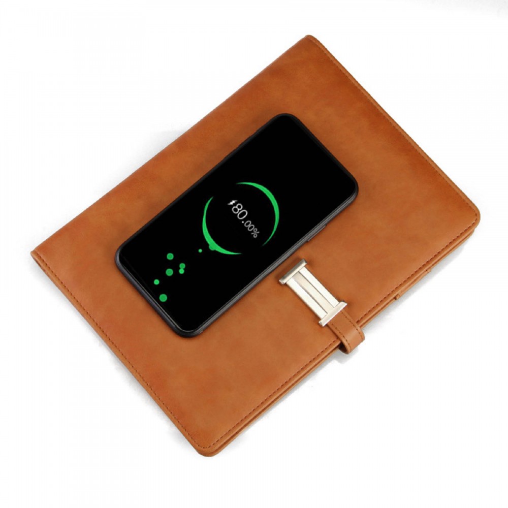 Custom Imprinted Notebook w/Power Bank and USB Flash Drive Custom Imprinted Notebook w/Power Bank and USB Flash Drive