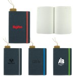Logo Printed Recycled Bonded Leather Hardcover Notebook