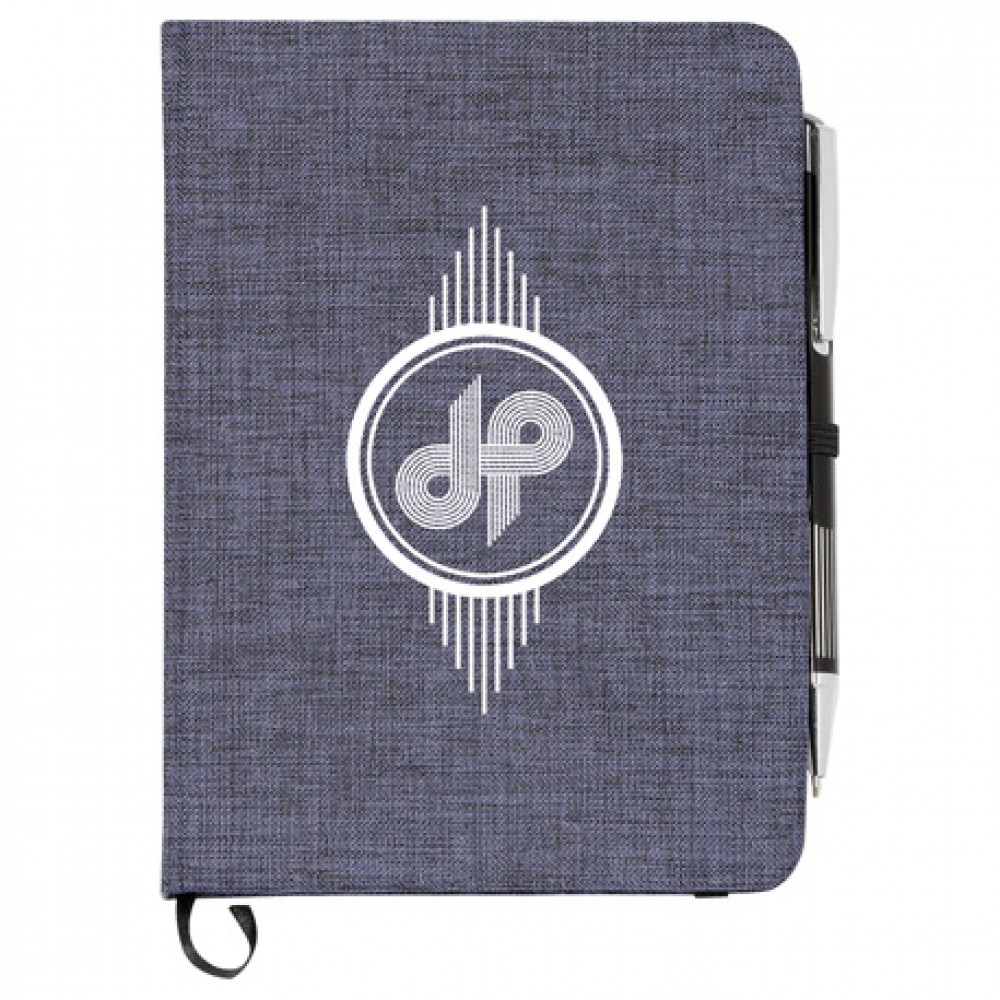 Personalized 5" x 7" FSC Mix Heathered Bound Notebook