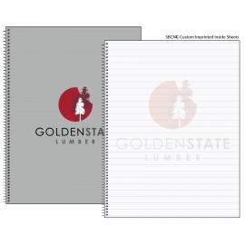 Logo Branded Custom Printed Spiral Composition Notebook
