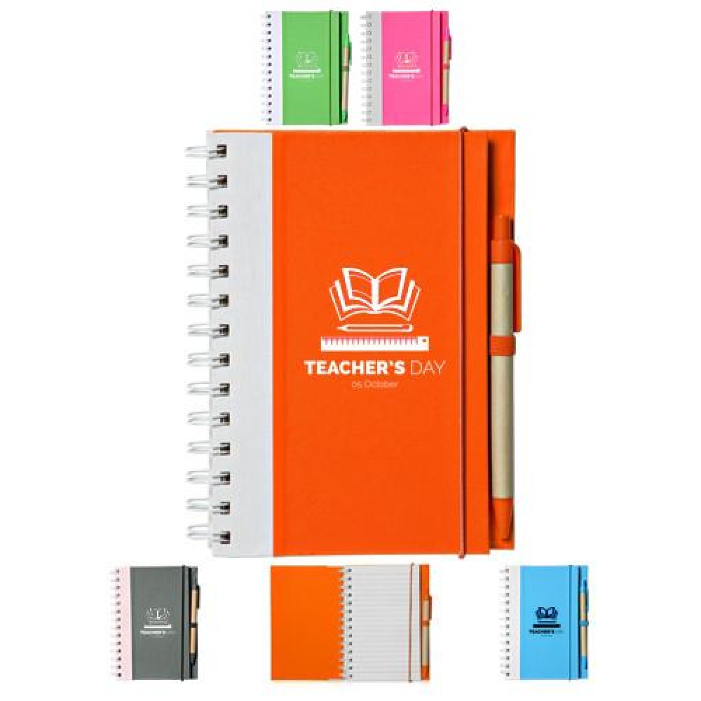 Custom Imprinted Recyclable Bright ECO Notebooks Custom Imprinted Recyclable Bright ECO Notebooks