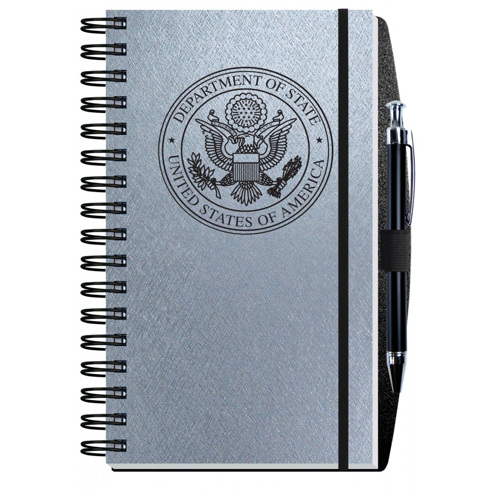 Customized Radiant Journal w/Pen & 100 Sheets (5"x8") Customized Radiant Journal w/Pen & 100 Sheets (5"x8")