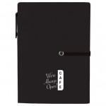 Promotional 4" X 5.5" Stretch Notebook With Pen