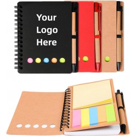 Personalized Spiral Sticky Notes Notebook  Personalized Spiral Sticky Notes Notebook