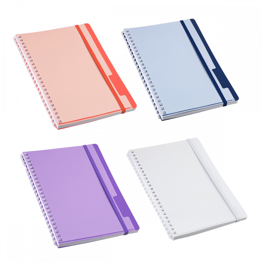Custom Arcadia Soft Spiral Notebook With Front Pocket