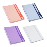 Custom Arcadia Soft Spiral Notebook With Front Pocket