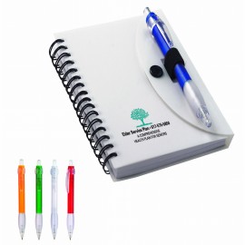 Spiral Notebook w/Cardinal Pen with Logo