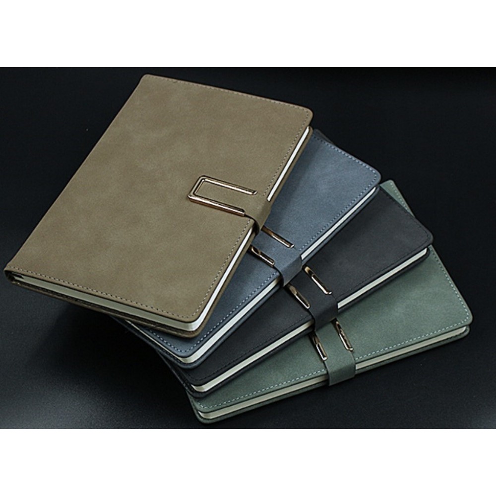 Custom Imprinted 8.5" x 11" - Premium Leather Notebook or Portfolio - Debossed